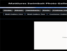 Tablet Screenshot of mattlureswholesale.com